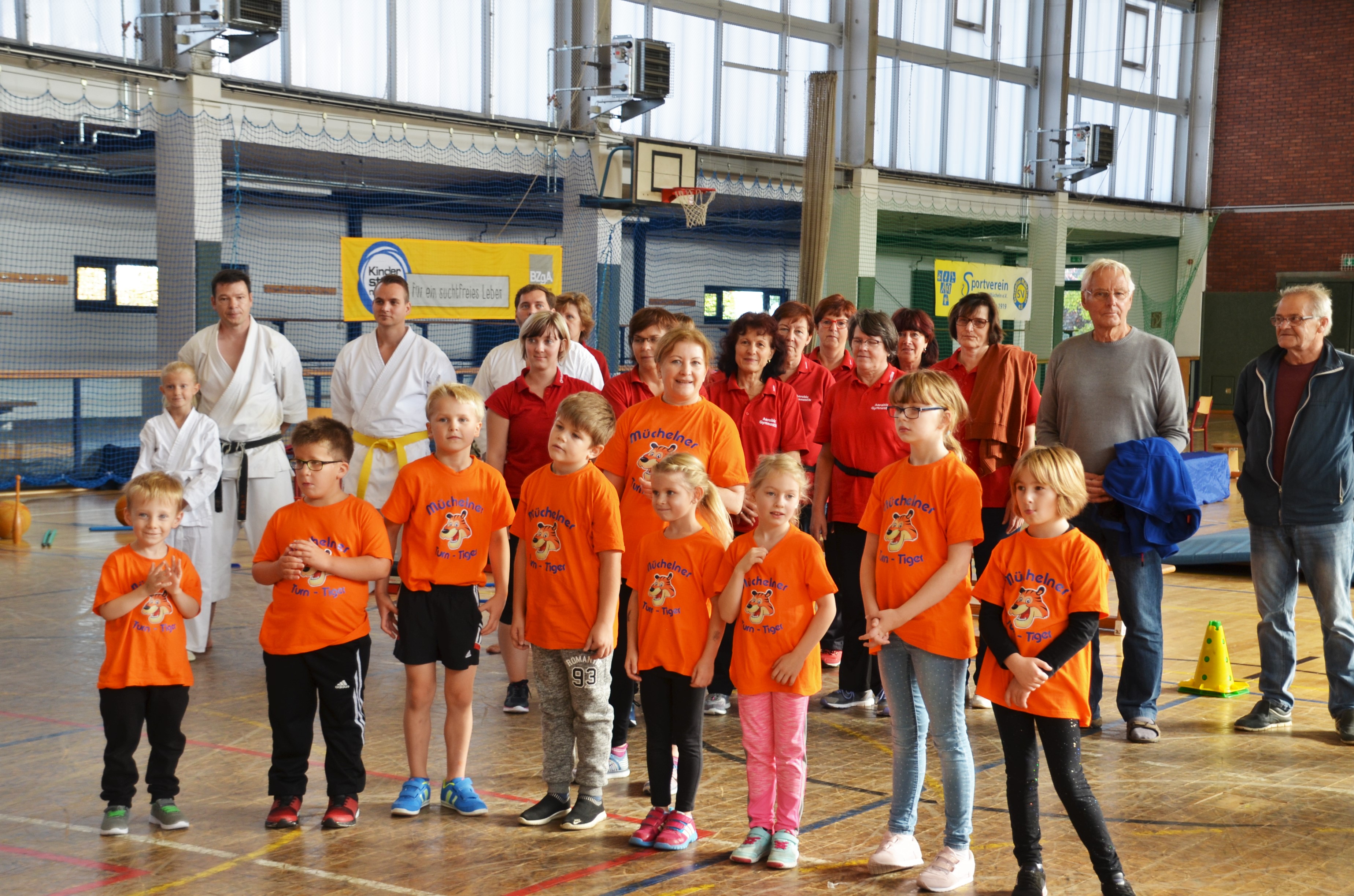 Müchelner Turn Tiger beim Sport- und Familientag zum 100 jährigem Geburtstag des SV Geiseltal