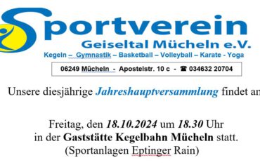 Jahreshauptversammlung